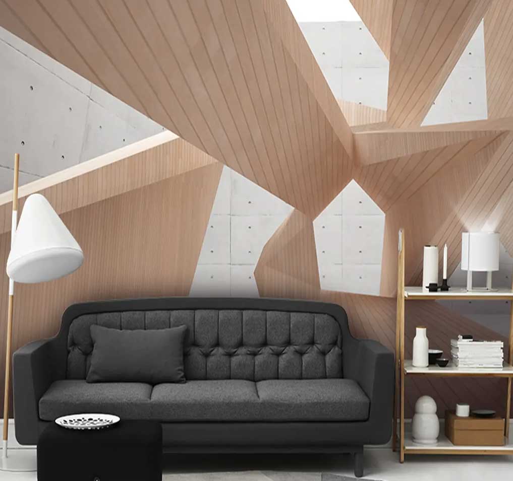 پوستر-دیواری-سه-بعدی-هندسی-طرح-چوب-کد-b-9320