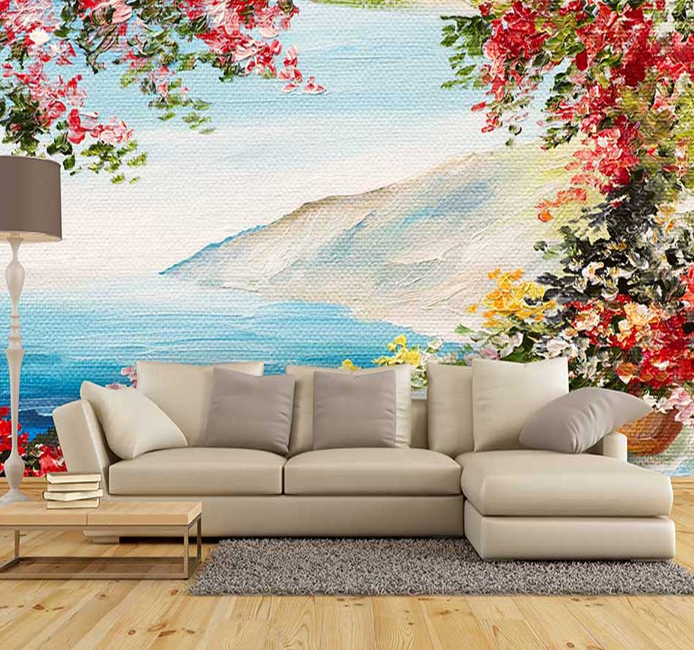 پوستر دیواری نقاشی رنگارنگ کد n-7300