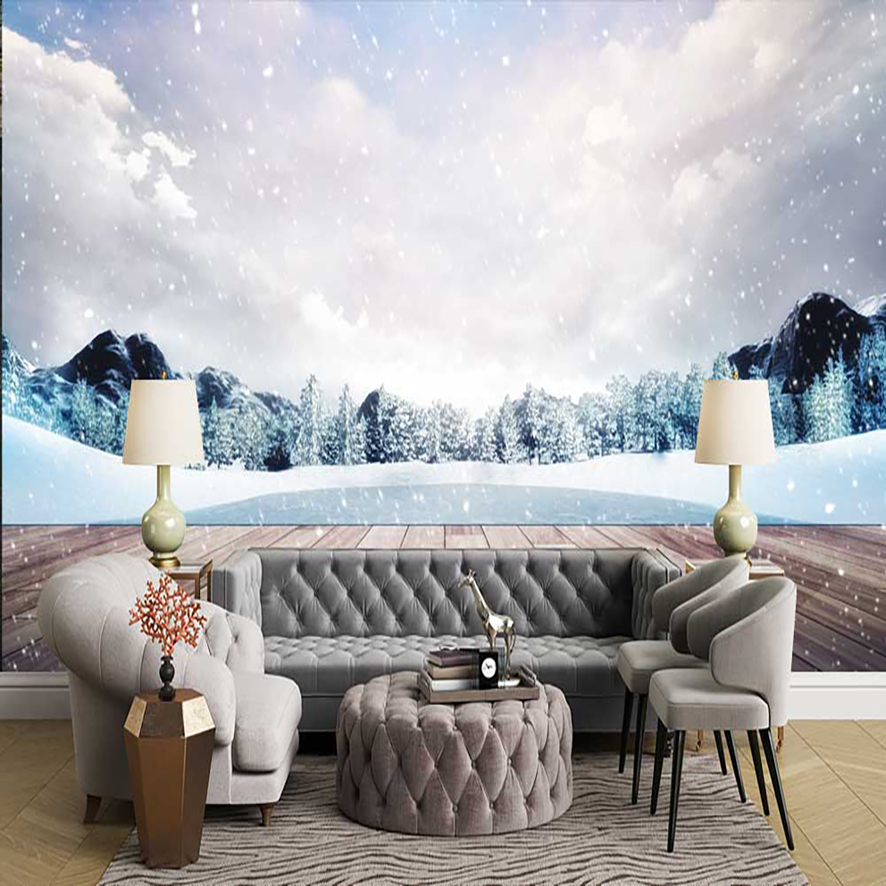 پوستر دیواری منظره زمستان منظره برف و سرما کد n-6934