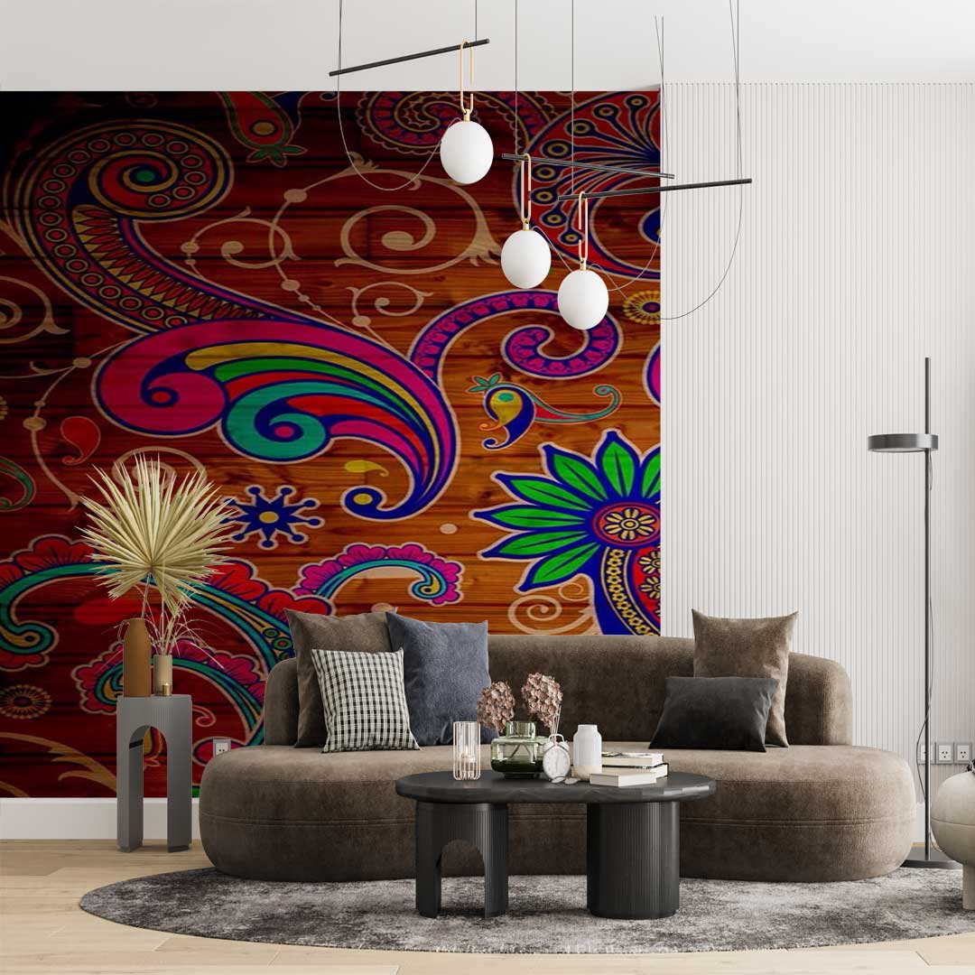 پوستر دیواری  گرافیتی نقاشی سنتی t3668