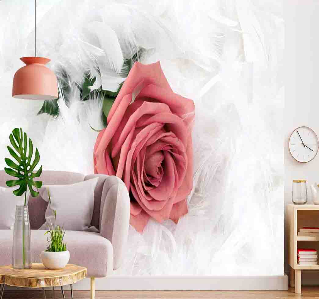 پوستر دیواری گل رز هنری کد F-8339