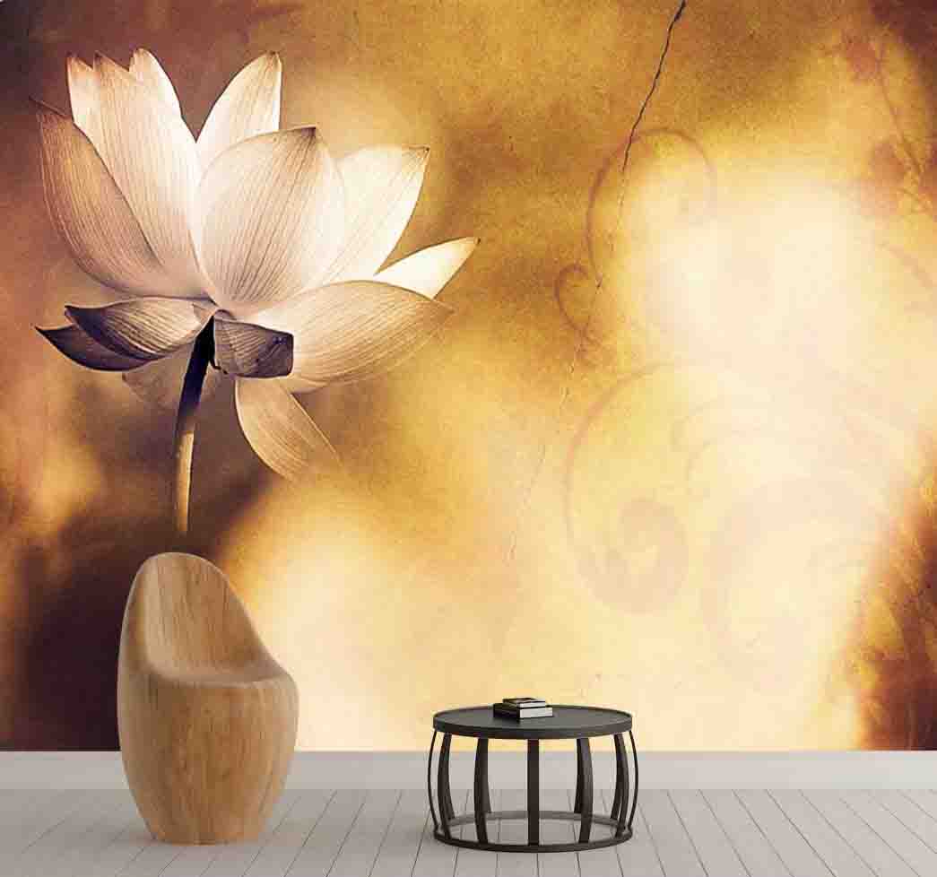 پوستر دیواری گل سفید کد F-8161