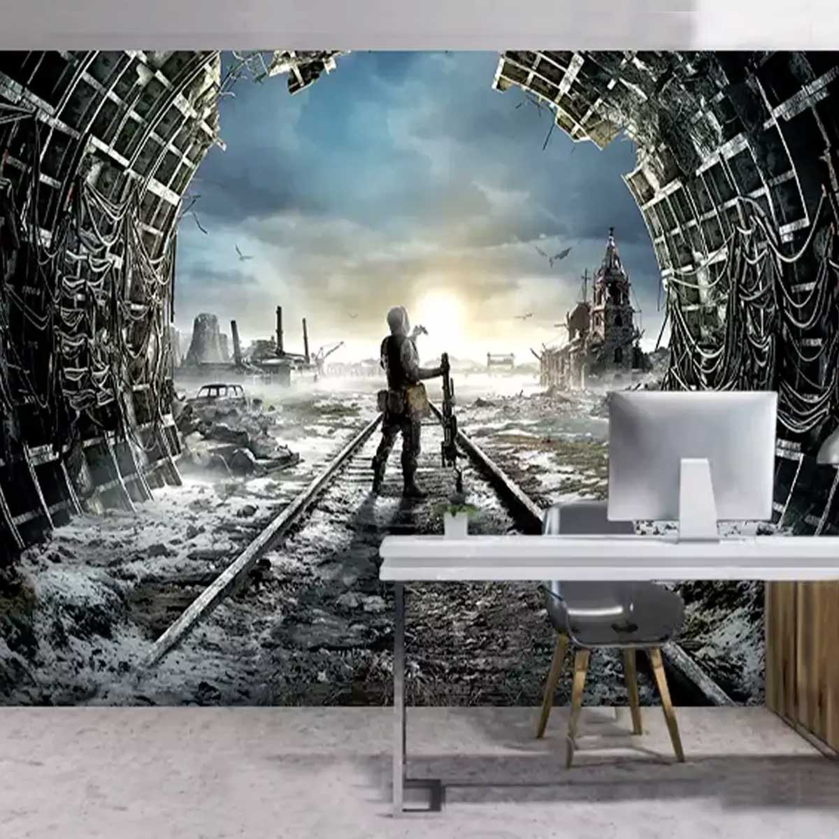 پوستر دیواری گیمینگ طرح Metro Exodus کد mt-84062