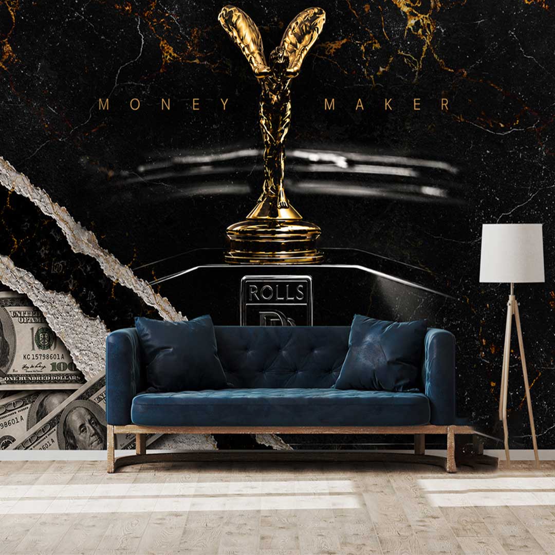 پوستردیواری انگیزشی ثروت Money Maker کد DA-4049 مناسب اتاق کار