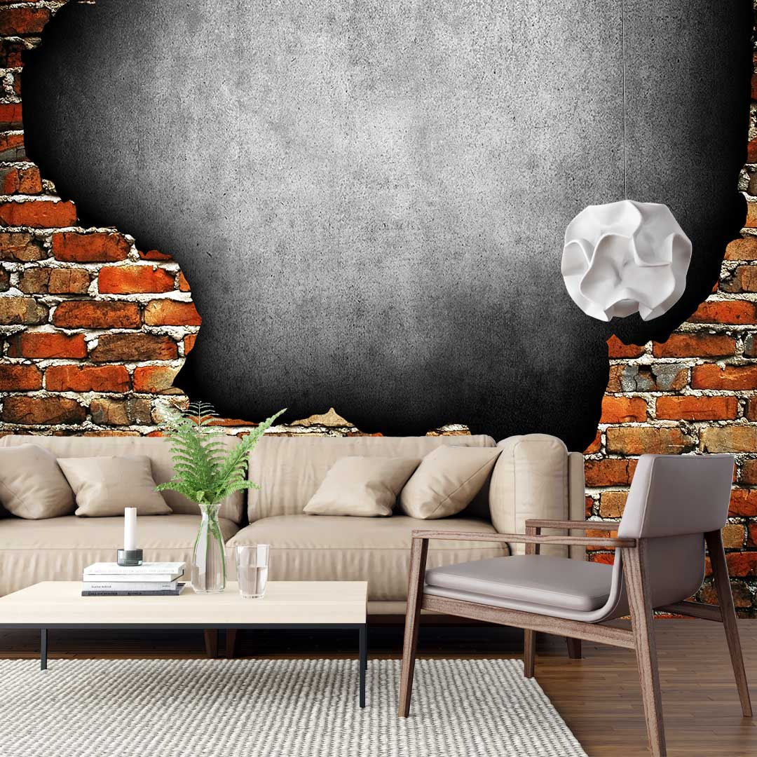 پوستر دیواری سه بعدی  دیوار عمق دار t3346