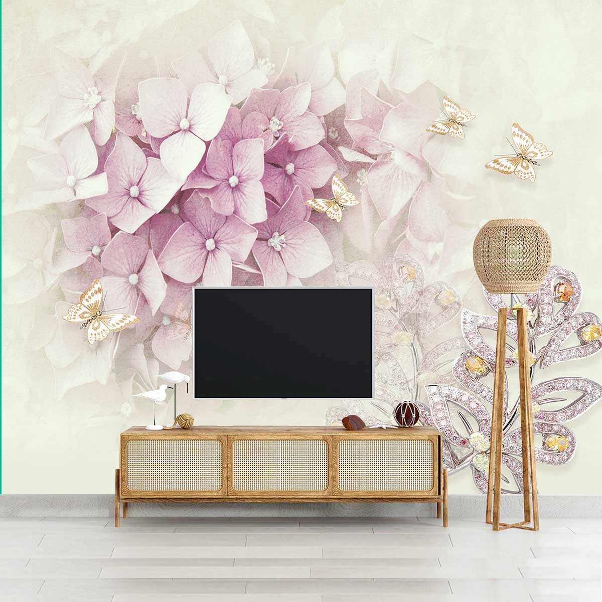 پوستر دیواری  گل سه بعدی خفن t4094