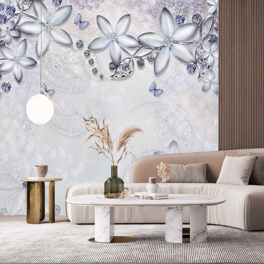 پوستر دیواری  گل سه بعدی  برجسته t4098