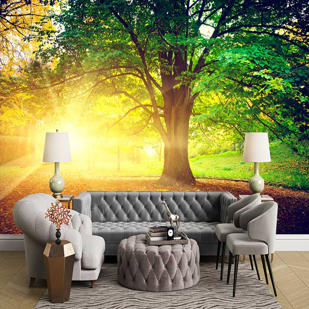 پوستر دیواری منظره تابستان افتابی کد n-6263