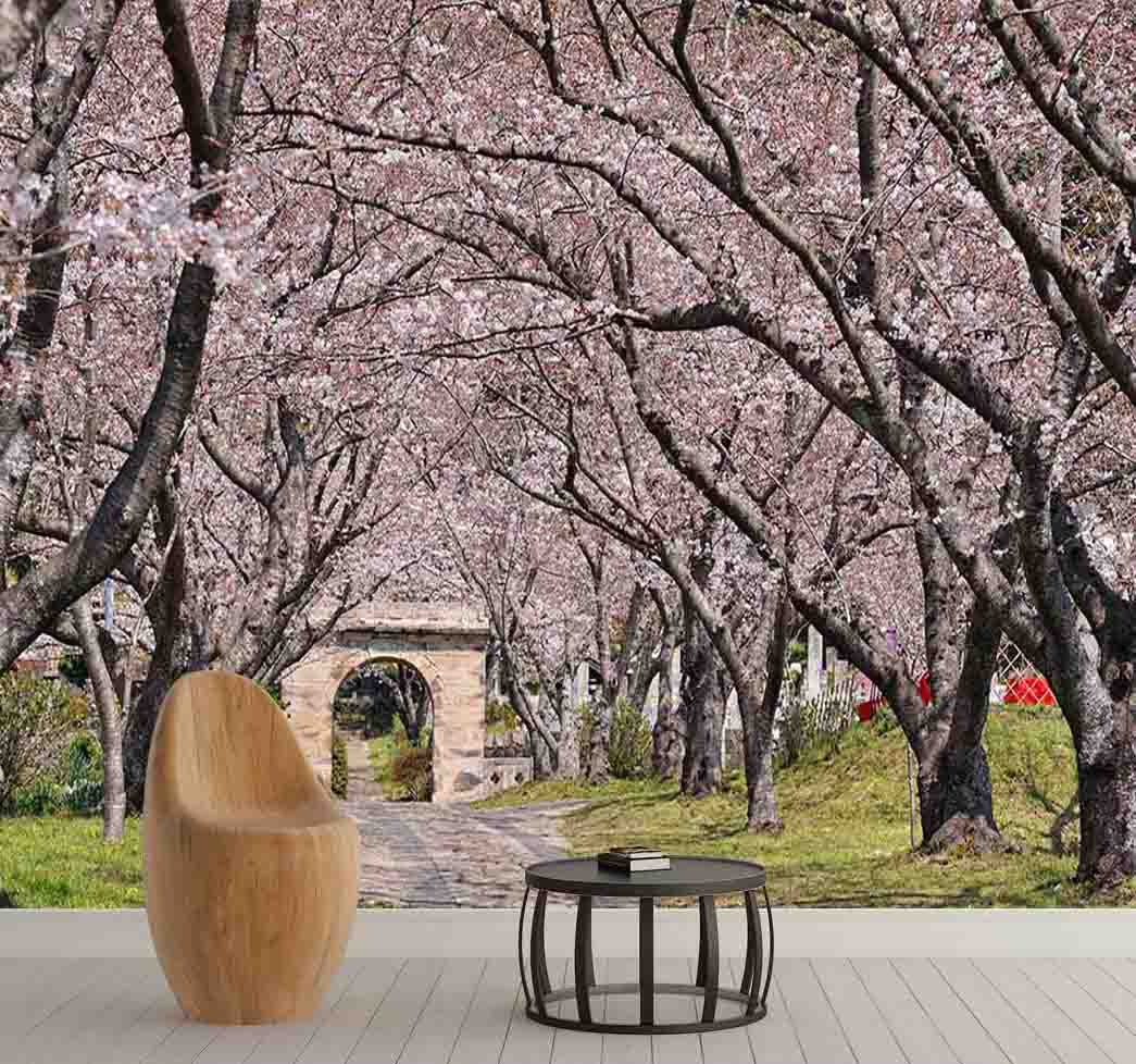 پوستر دیواری درختان بهار کد F-8327