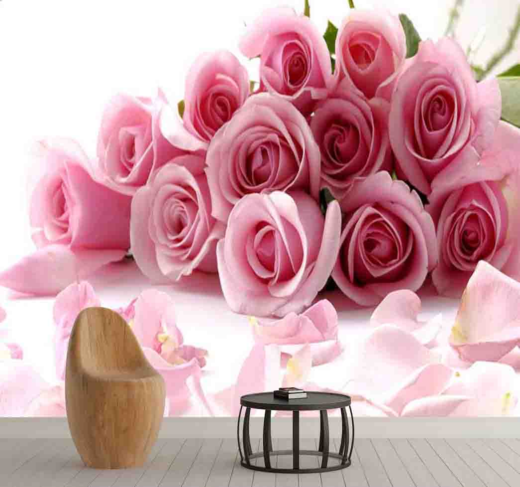 پوستر دیواری دسته گل رز کد F-8322