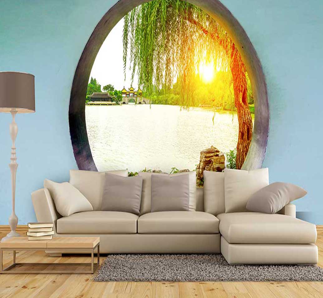 پوستردیواری درخت بید مجنون کد-n-7314