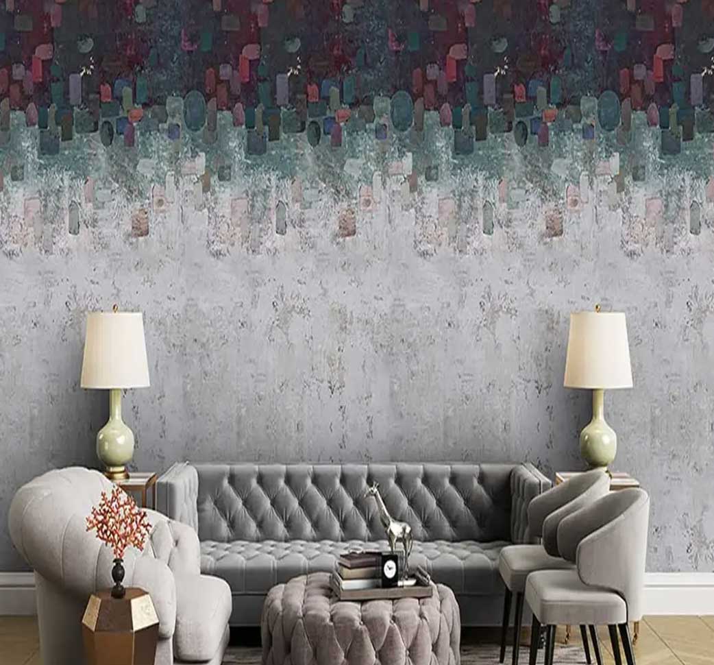 پوستر دیواری لاکچری پتینه فانتزی کد Si-4032